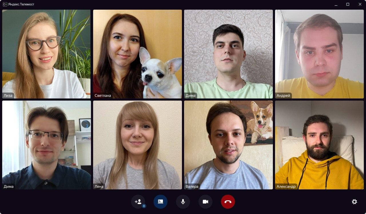Яндекс.Телемост (скриншот, фото)